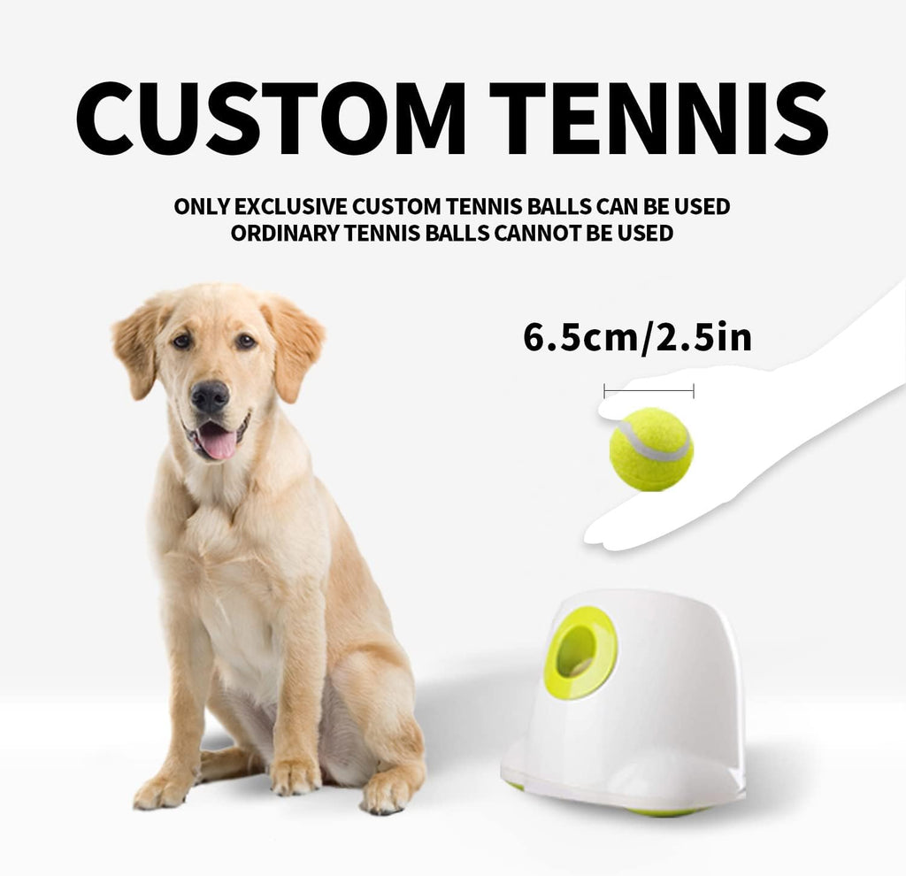 Automatic Ball Thrower for Dogs, Interactive Fetch Toy with 3 Tennis Balls N229