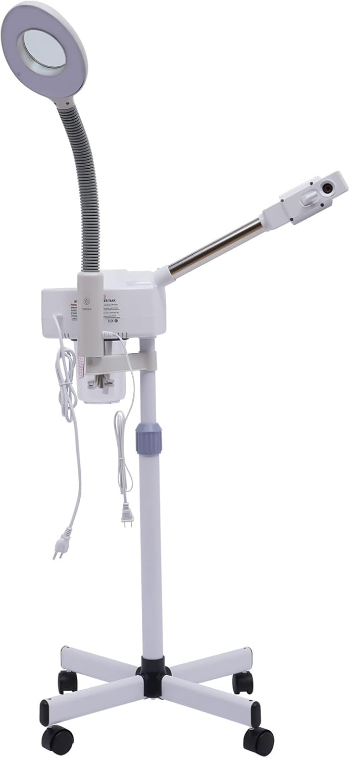 Facial Steamer with LED Magnifying Lamp for Spa and Salon Y756006