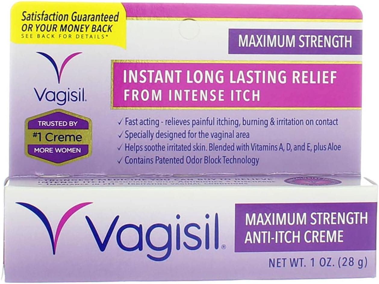 Vagisil Maximum Strength Anti-Itch Creme 1 oz (Pack of 2)