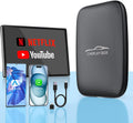 Wireless Carplay Adaptor Android Auto Wireless Dongle Support Netflix YouTube, Magic Link Carplay Ai Box for iPhone Android 5Ghz Automatic Connection Wired to Wireless CarPlay Dongle Plug and Play