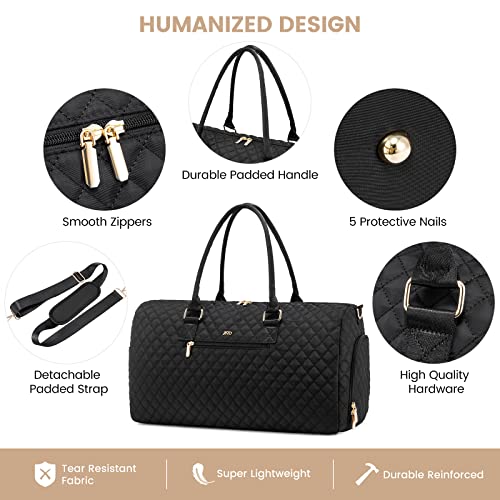 Travel Duffle Bag with Shoe Compartment and Wet Pocket N223698