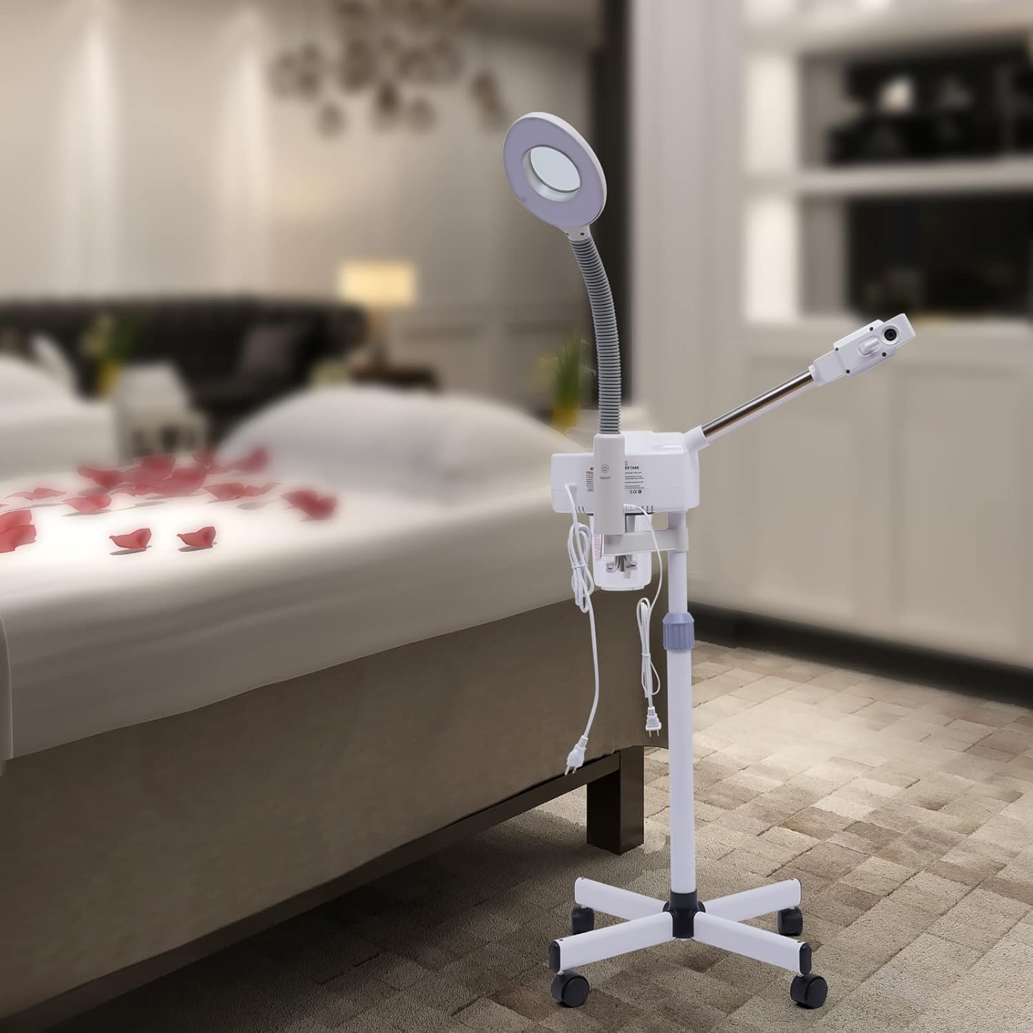 Facial Steamer with LED Magnifying Lamp for Spa and Salon Y756006