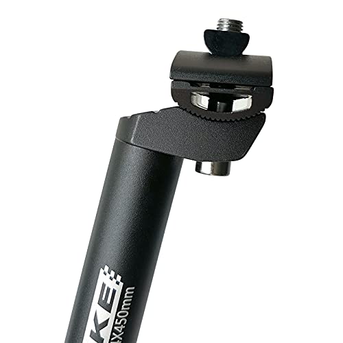 Bike Seatpost 450mm Extra Long Bicycle Saddle Tube with Micro Adjust Clamp Q99226