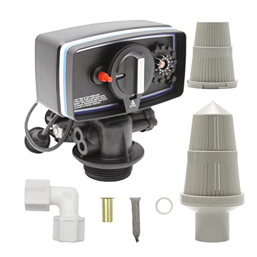 Water Softener Valve, Time Type Digital Control Valve 5600SXT with Power Cord, Water Distributor for Water Softeners, Digital Metered on Demand Replacement Head W/Display