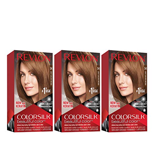 Revlon Colorsilk Beautiful Color Permanent Hair Color, Long-Lasting High-Definition Color, Shine & Silky Softness with 100% Gray Coverage, Ammonia Free, 82B Silver Blonde, 1 Pack