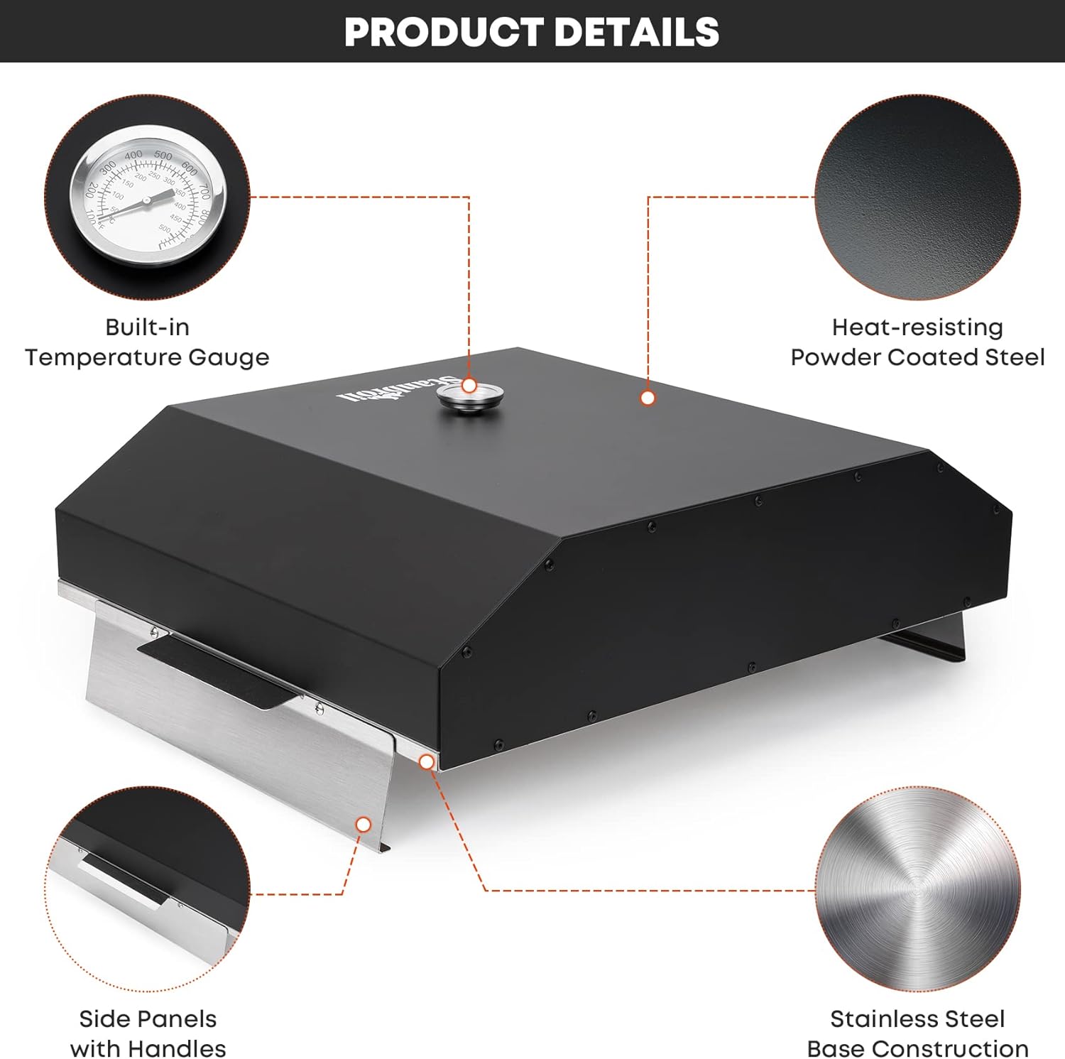 Pizza Oven for 36" Gas Griddle with Pizza Stone C962