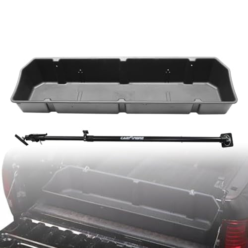 GMC Ram Full Size Truck Bed Storage Cargo Organizer & Adjustable Bar for Pickup Container