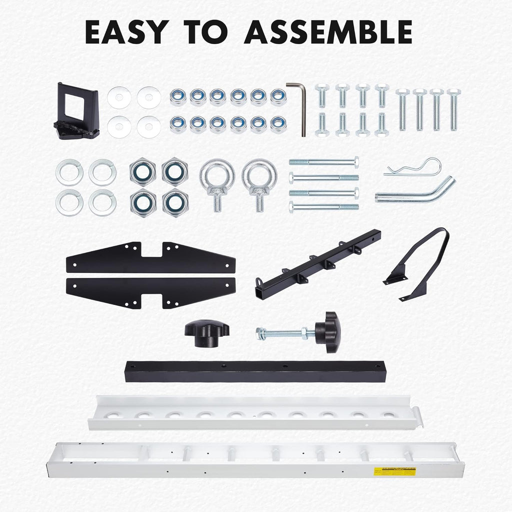 Aluminum Motorcycle Carrier, Hitch-Mounted Dirt Bike Rack with Loading Ramp N955071