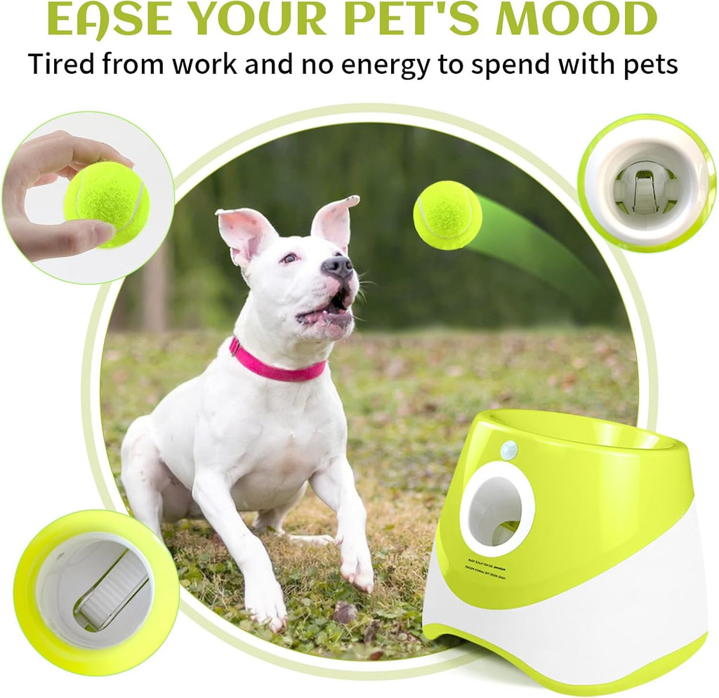 Automatic Dog Ball Launcher, 10-30ft Throw Distance, for Small to Medium Dogs I256438