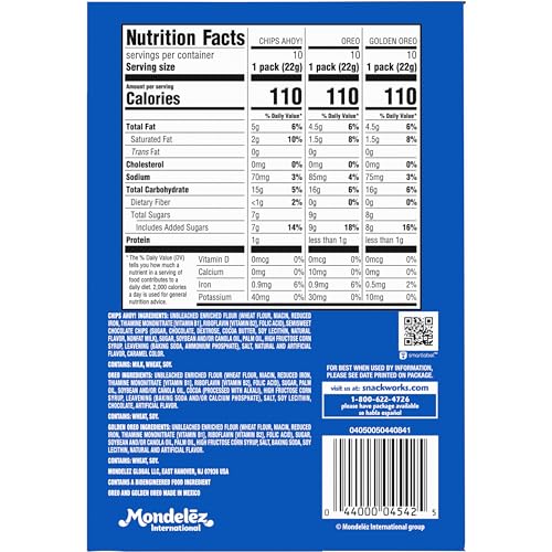 Cookie Variety Pack, 30 Snack Packs (2 Cookies Per Pack) T2124