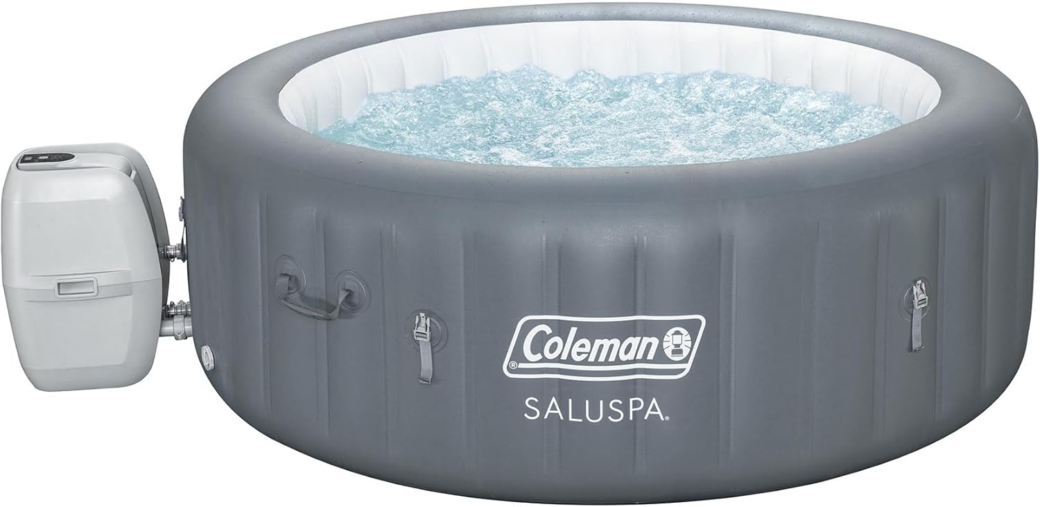 4 to 6 Person Inflatable Hot Tub Outdoor Spa with 140 AirJets and Insulated Cover X1750