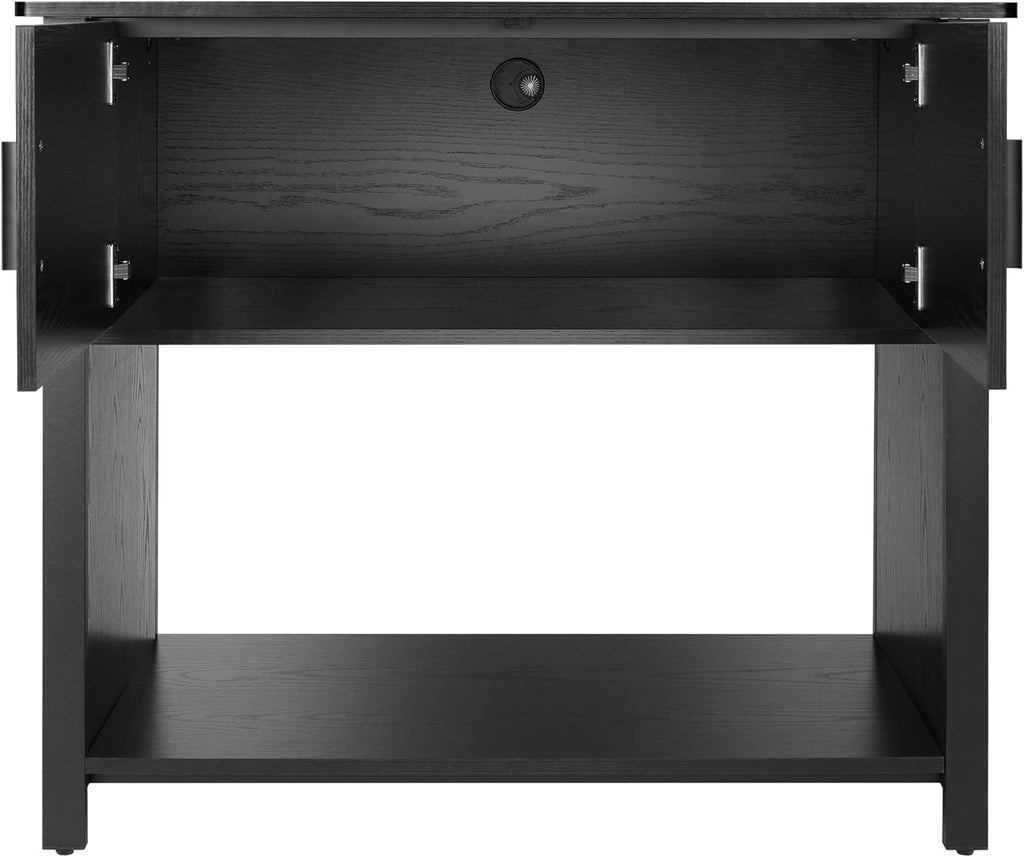 Aquarium Stand with Cabinet for 40-50 Gallon Fish Tank, Metal Frame I76462