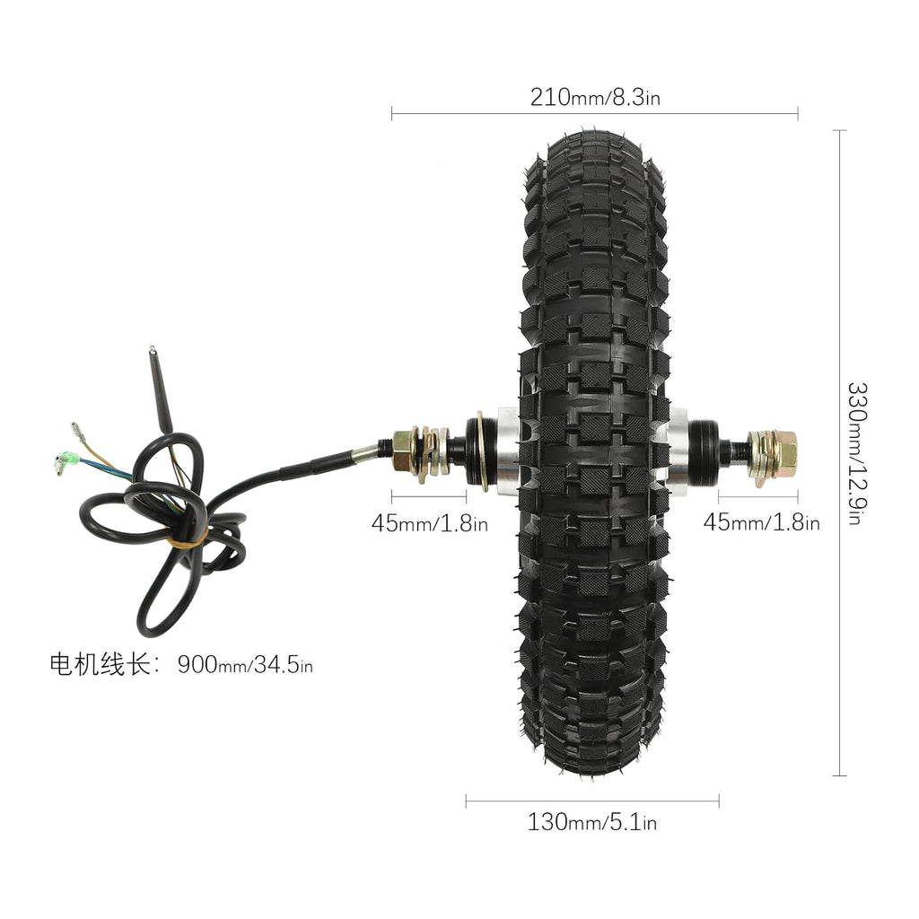 Electric Bicycle Hub Motor Conversion Kit 24V 350W Front Rear Wheel T343