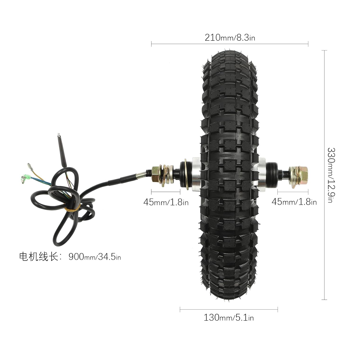 Electric Bicycle Hub Motor Conversion Kit 24V 350W Front Rear Wheel T343