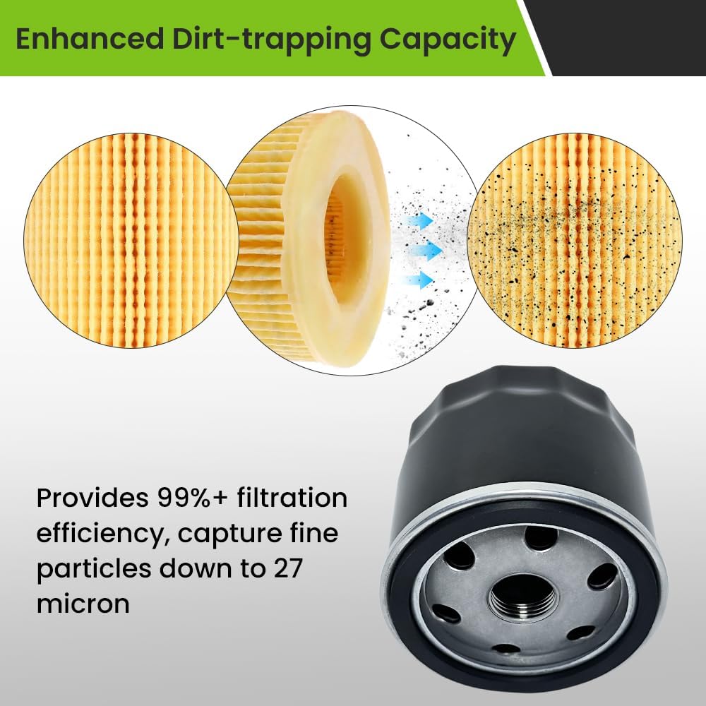 Oil Filter for Lawn Mower, 4 Pack K190