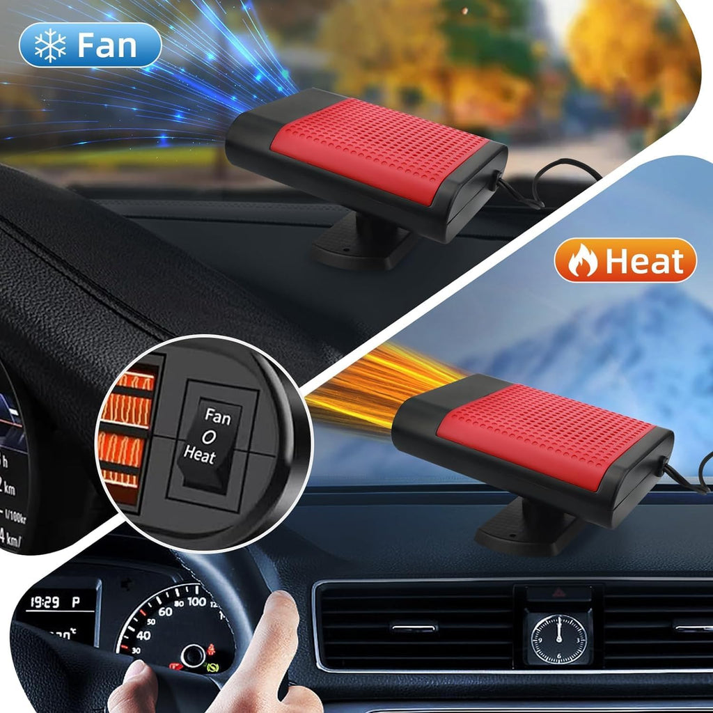 Portable 12V Car Heater Defroster with 360-Degree Suction Holder K2904