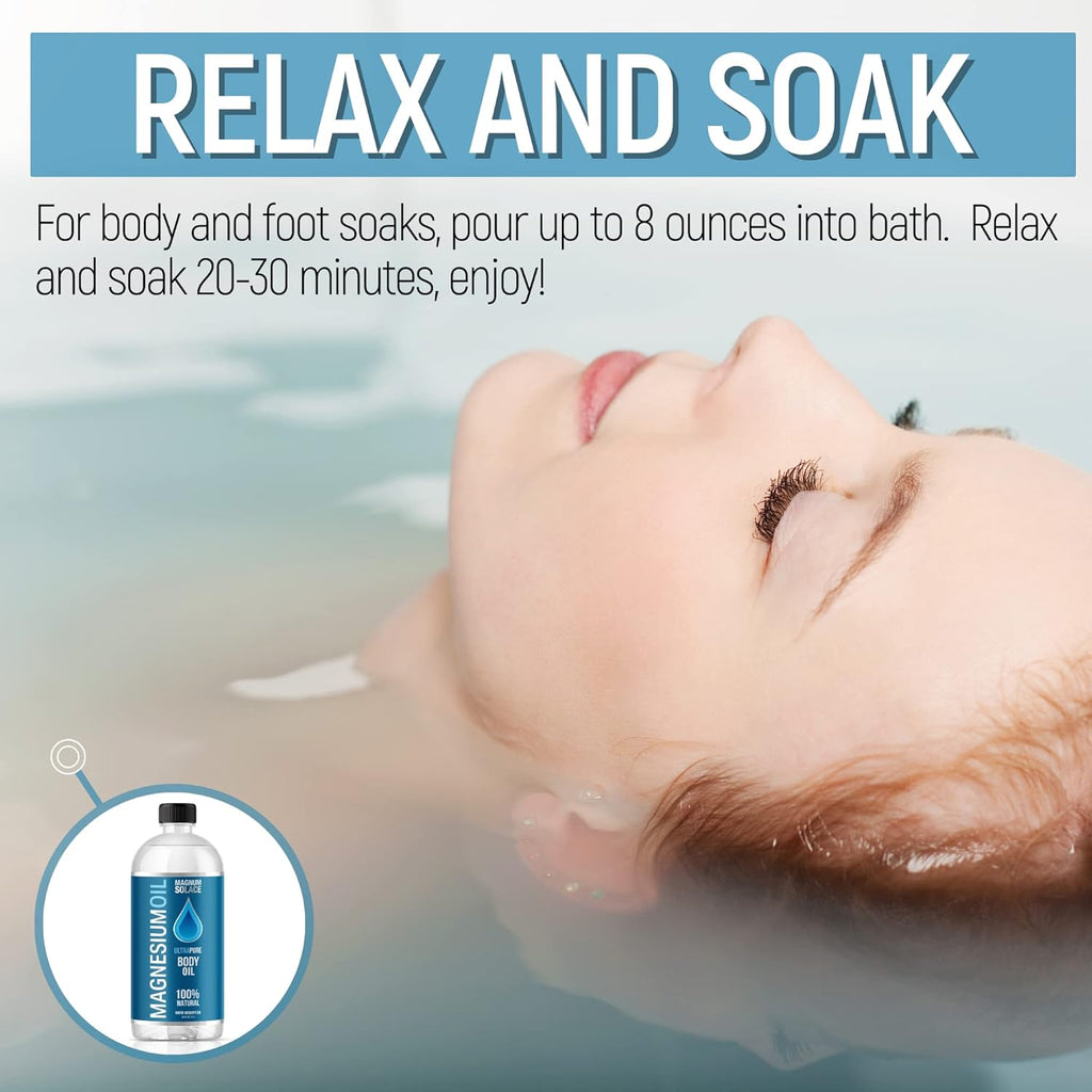 Magnesium Oil for Muscle Bath Soak, 34 oz R640902