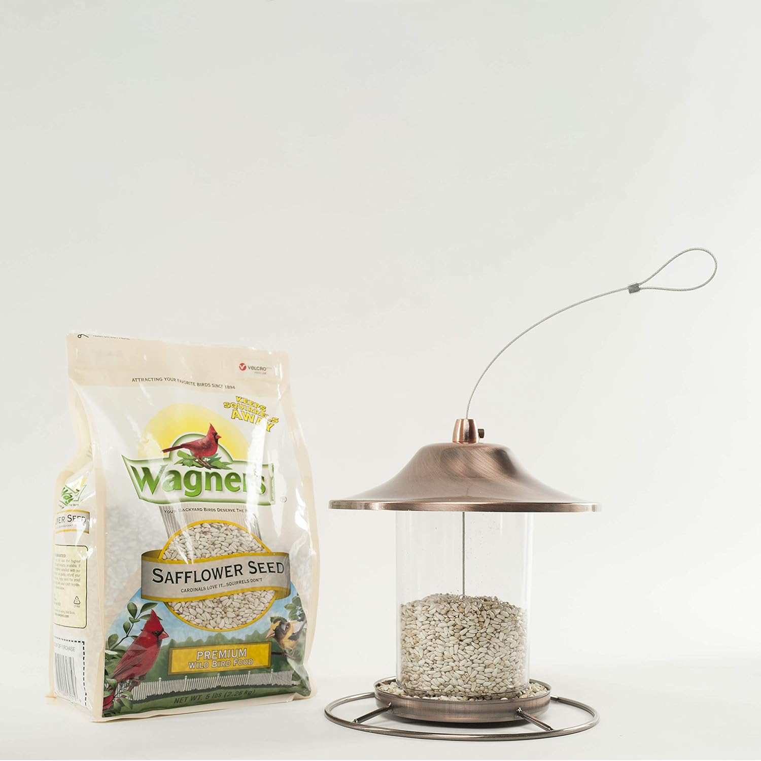Safflower Seed Wild Bird Food, 5-Pound Bag (Pack of 2) R1541