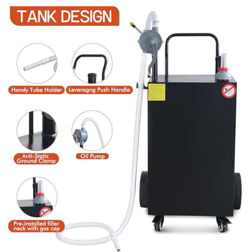 45 Gallon Portable Fuel Storage Tank for Gas, Diesel, Kerosene B130153