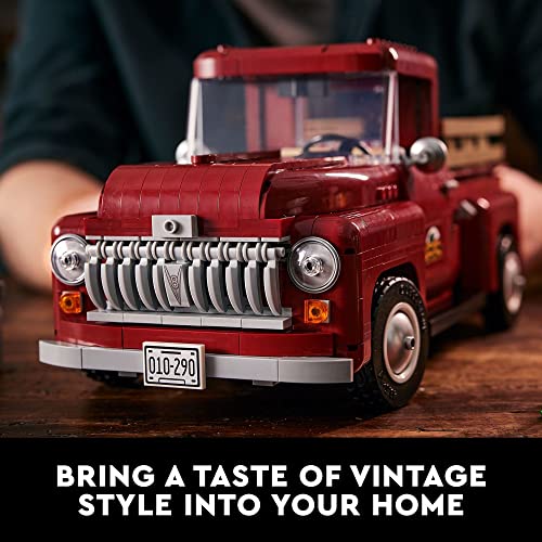 Vintage Pickup Truck Building Set for Adults M15676