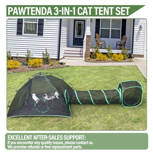 Outdoor Cat Play Tent and Tunnel Set A205