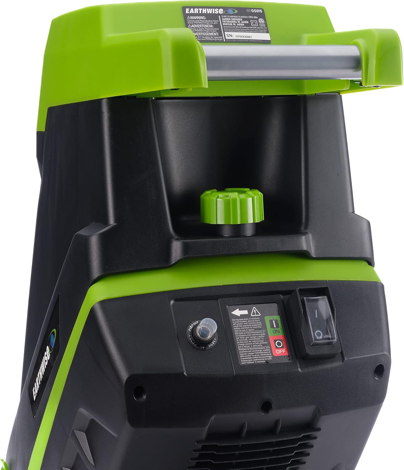 15-Amp Electric Corded Chipper/Shredder with Collection Bag R337969