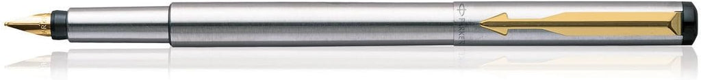Parker Vector Stainless Steel GT Fountain Pen - Fine Nib