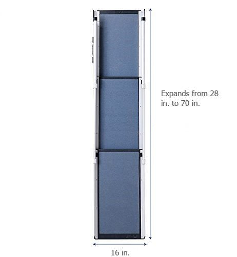 Telescoping Pet Ramp for Dogs and Cats, Portable Aluminum, 47-87 in N4903