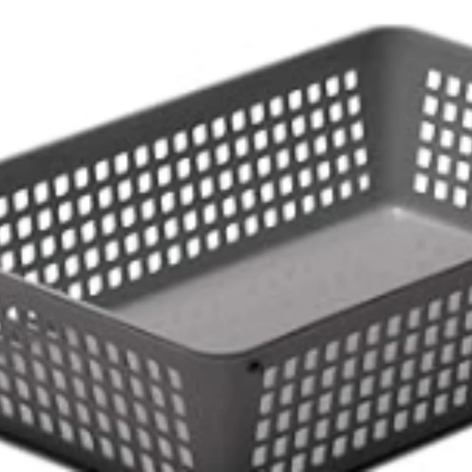 Plastic Storage Baskets for Home and Office Organization, 3-Pack, Grey B264