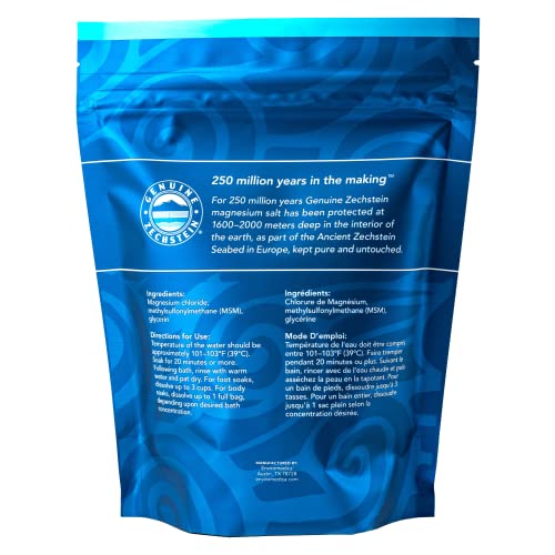 Magnesium Bath Flakes with OptiMSM, Resealable Bag, 1.65 lb S354999