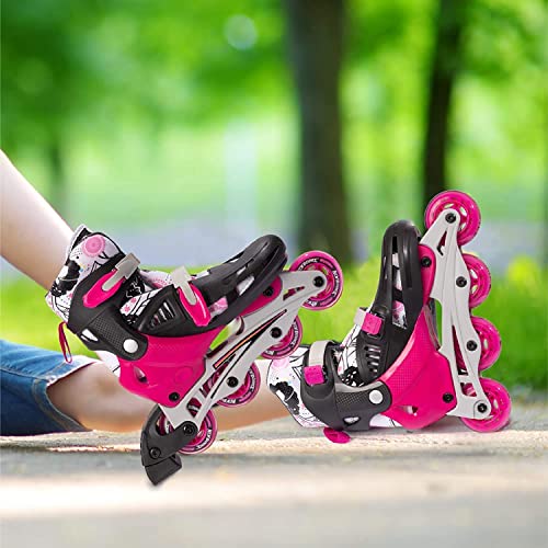 Adjustable Inline Skates for Kids, Teens, and Young Adults Outdoor Roller Skates X1538