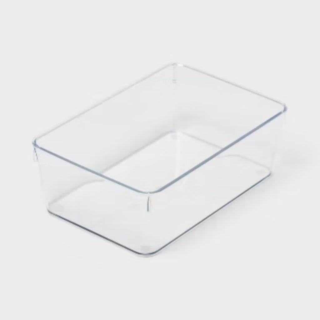 6x9Drawer Flatware Organizer - Clear PETG In-Drawer Storage Tray, Contemporary Kitchen Organizer