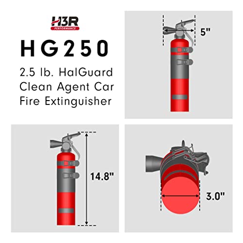 Car Fire Extinguisher 2.5 lb Black O994939