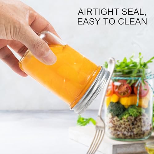 8 oz Glass Mason Jars with Lids, 24 Pack for Canning H7201