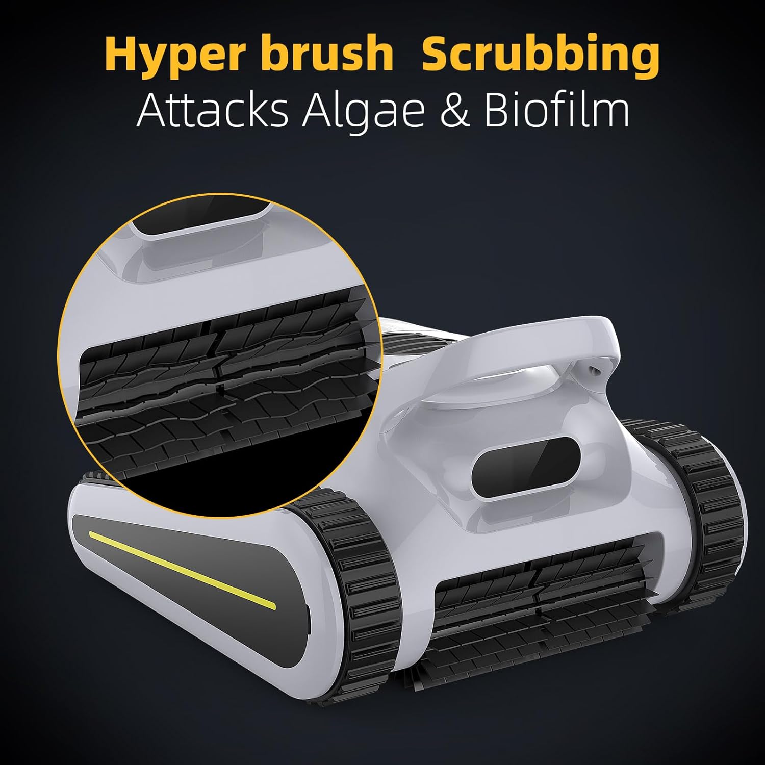 Robotic Pool Cleaner for Inground Pools, Wall Climbing, Cordless Vacuum H914