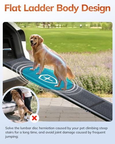 Dog Ramp for Car, Folding Portable Pet Ramp with Non-Slip Surface E87117