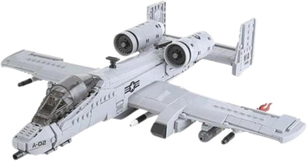 A-10 Military Fighter Jet Brick Building Set X3665