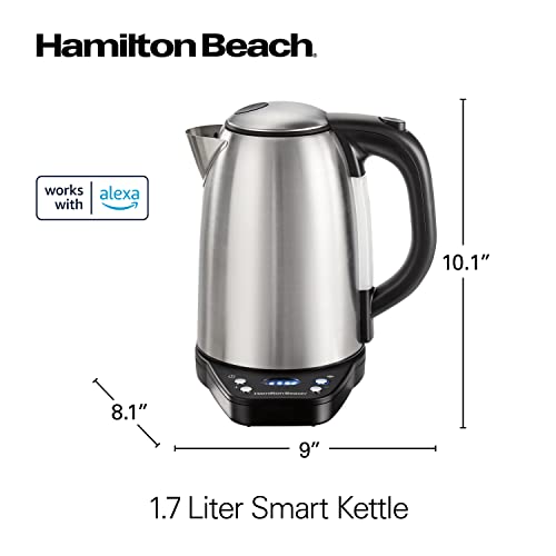 Electric Tea Kettle & Water Boiler, 1.7 Liter, Fast Boiling 1500 Watts, Stainless Steel S633038