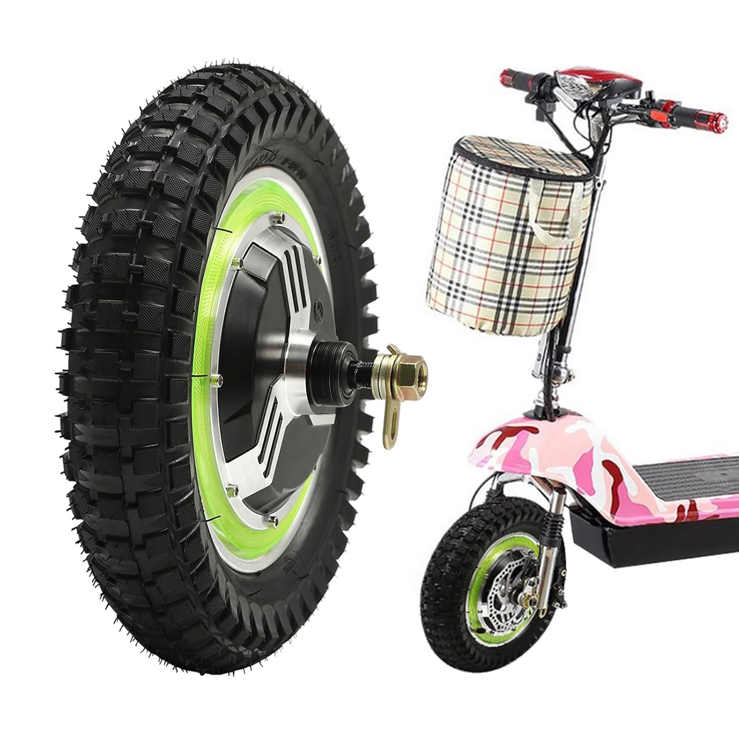 Electric Bicycle Hub Motor Conversion Kit 24V 350W Front Rear Wheel T343
