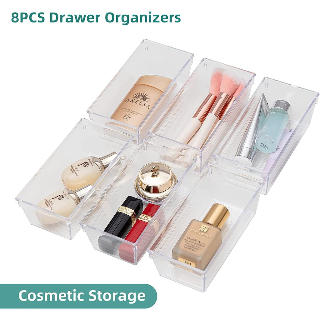 Plastic Drawer Organizer Tray for Vanity Cabinet, Set of 8 P4120