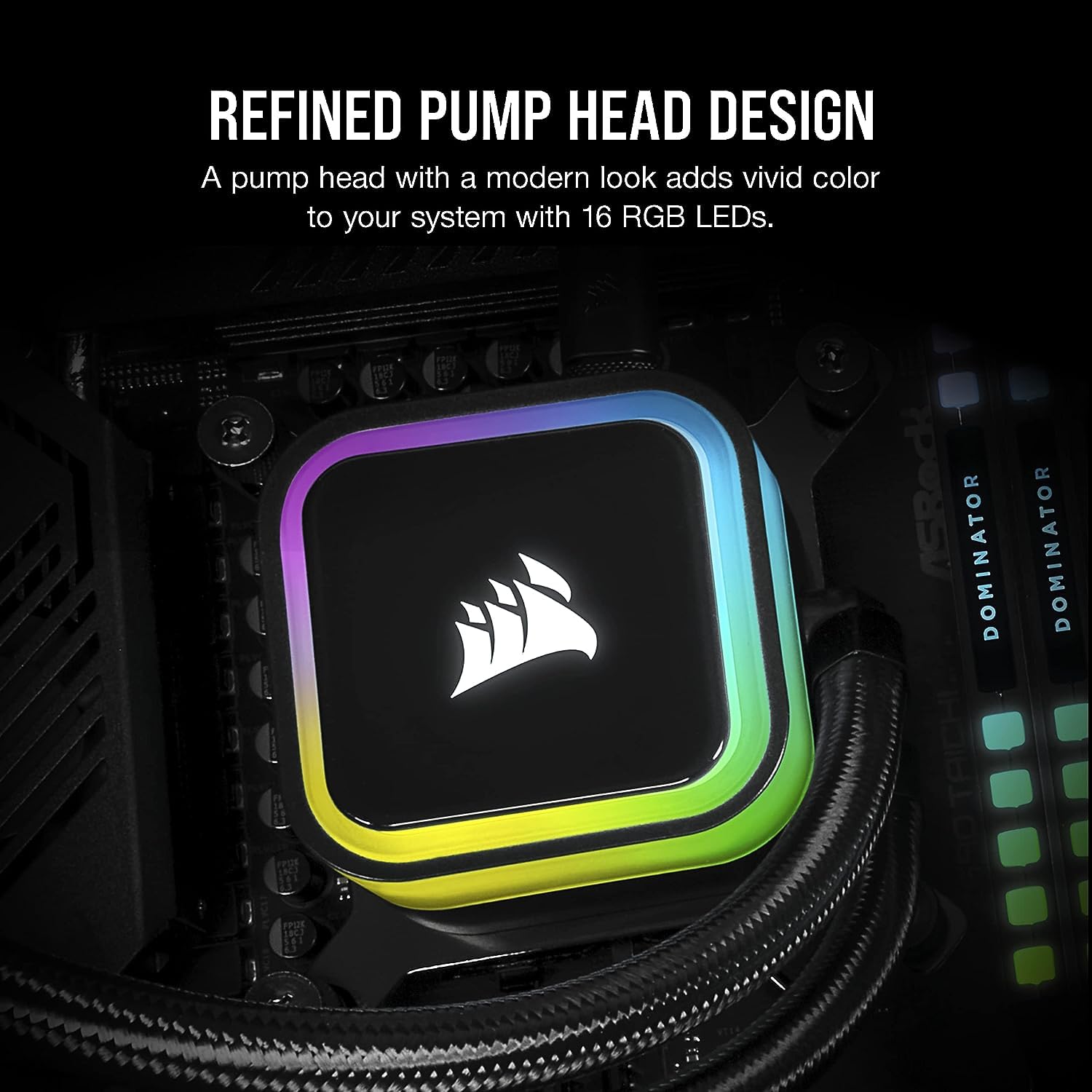Liquid CPU Cooler 240mm Radiator with RGB Fans B22185