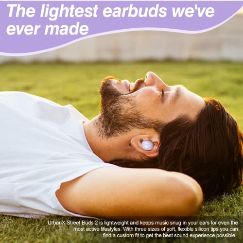Truly Wireless Bluetooth Headphones with Noise Isolation, Purple V931930