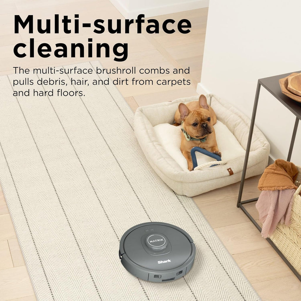 Self-Empty Robot Vacuum for Carpets & Hard Floors, Bagless 30-Day Capacity, Wi-Fi, Black/Grey X114