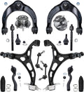 Detroit Axle - Front End 16pc Suspension Kit for 11-15 Jeep Grand Cherokee Dodge Durango, 2 Wheel Bearing Hubs 4 Control Arms 4 Tie Rods 2 Sway Bars 2 Ball Joints 2 Boots Replacement