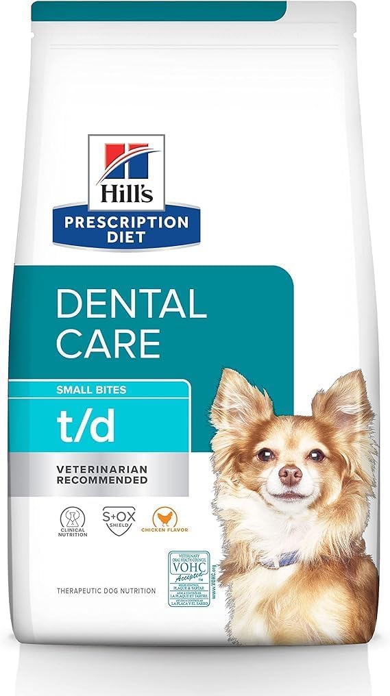 Hill's Science Diet t/d Dental Care Small Bites Chicken Flavor Dry Dog Food 5 lb (Pack of 2)