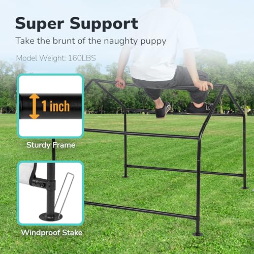 Dog Shade Tent Outdoor Shelter for Large Dogs with Waterproof Cover P856