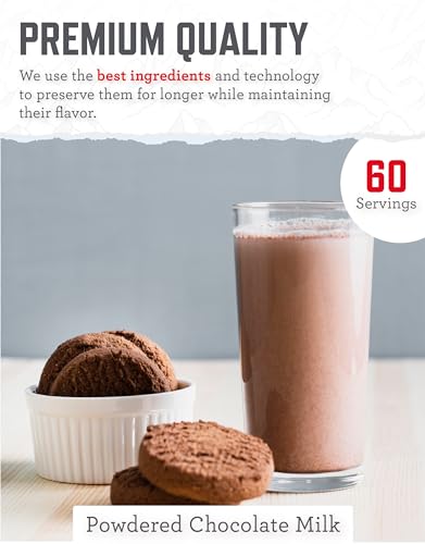 Whey Milk Alternative Drink, 120 Servings, Freeze Dried Survival Supply O30254