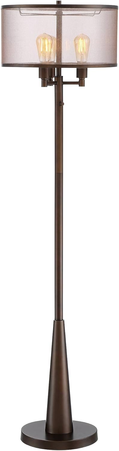 Rustic Farmhouse Standing Floor Lamp 3-Light 62" Tall S6305