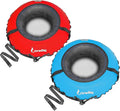 Bradley Snow Tubes with 50" Heavy Duty Cover | 2 Pack Inflatable Sledding Tubes