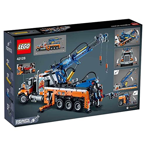 Heavy-Duty Tow Truck with Crane Building Set B7821